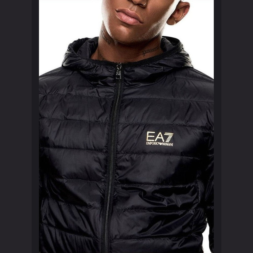 EA7 Emporio Armani Bicolour Polyamide Full-Length Jacket