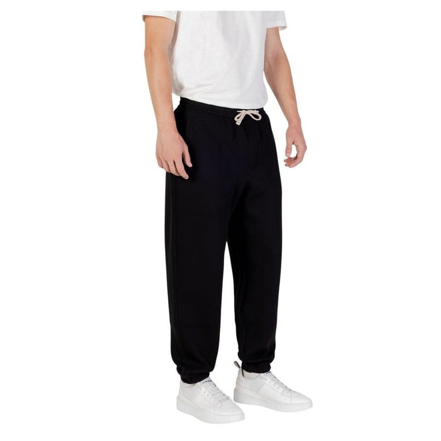 Armani Exchange Black Cotton Joggers (Workout Pants) mens luxury fashion - Mens Edit