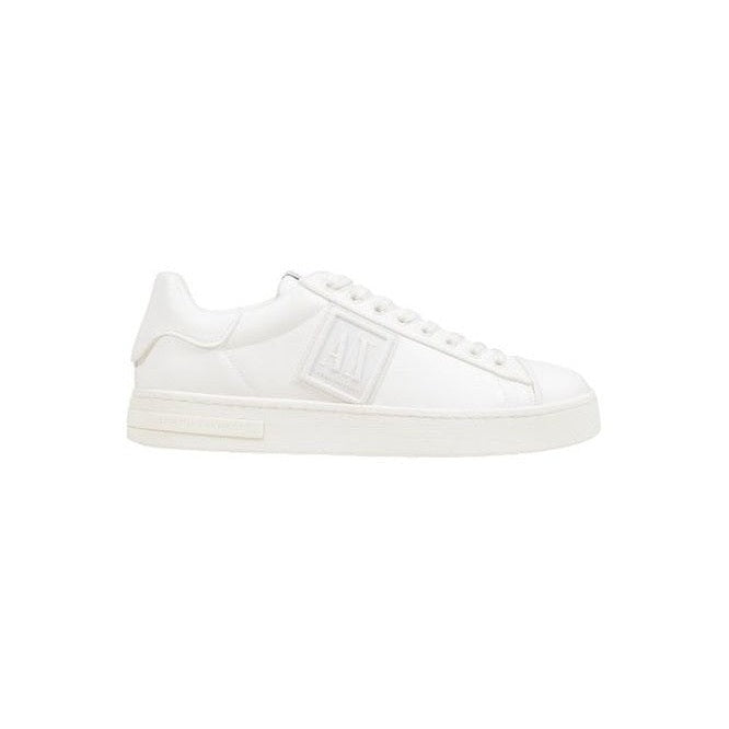 Armani Exchange White Polyester Men's Low Top Sneakers - Designer | Mens Edit