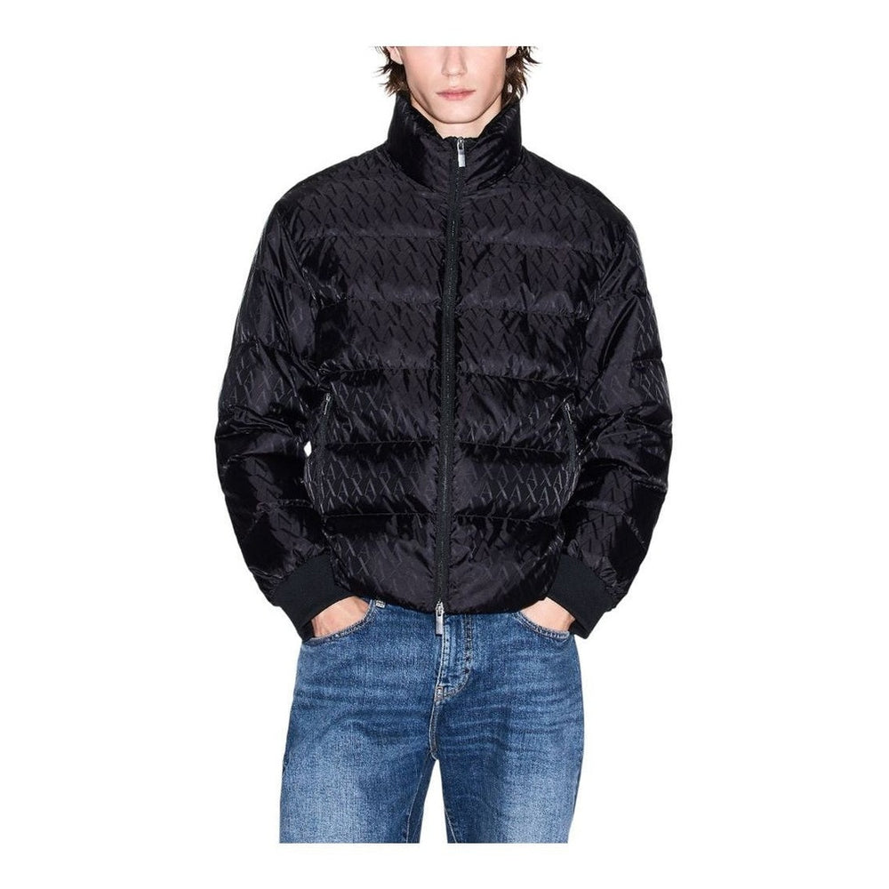 Armani Exchange Black Polyamide Quilted Coat mens luxury fashion - Mens Edit