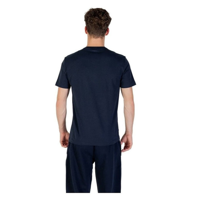 EA7 Emporio Armani Βαμβακερό T-Shirt σε Μπλε