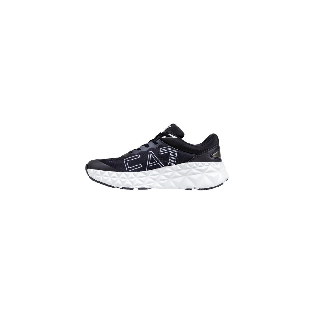 EA7 Emporio Armani Polyester Sneakers in Black and White
