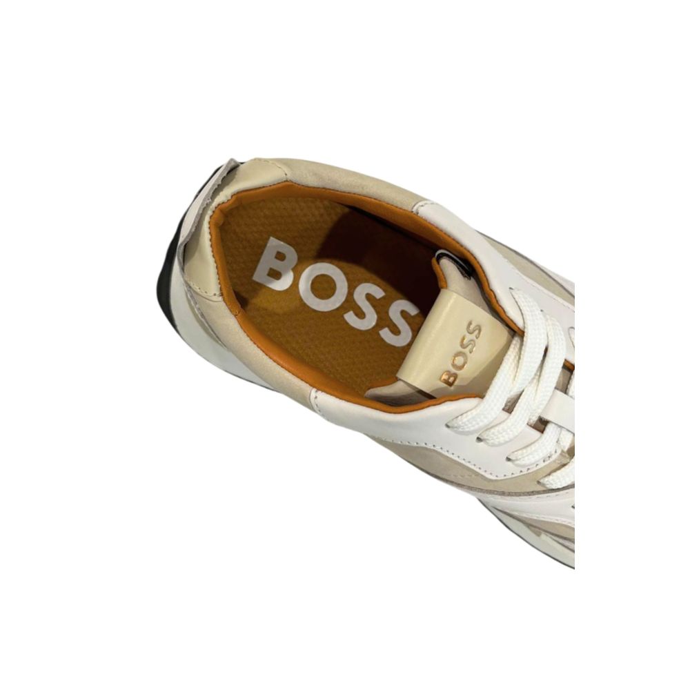 Hugo Boss Leather Sneakers in White