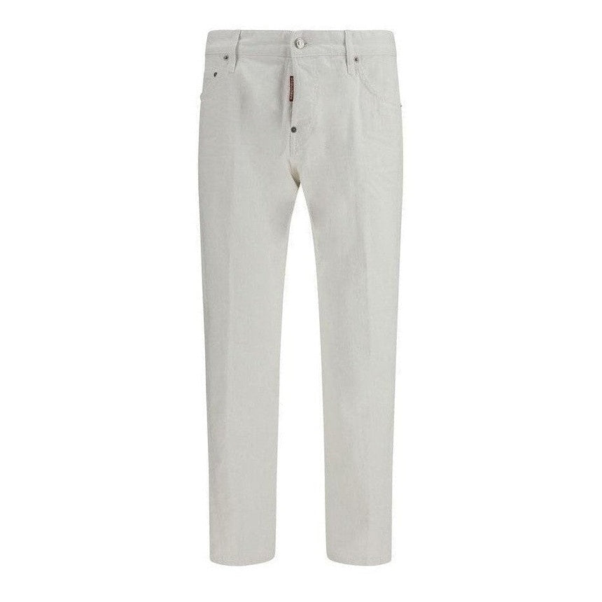 Dsquared² White Cotton Slim Fit Jeans mens luxury fashion - Mens Edit