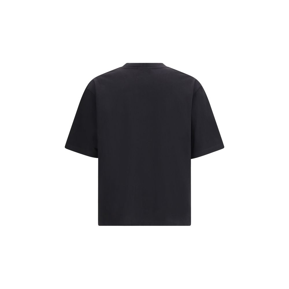 Dsquared² Cotton Ribbed Jersey T-Shirt in Black