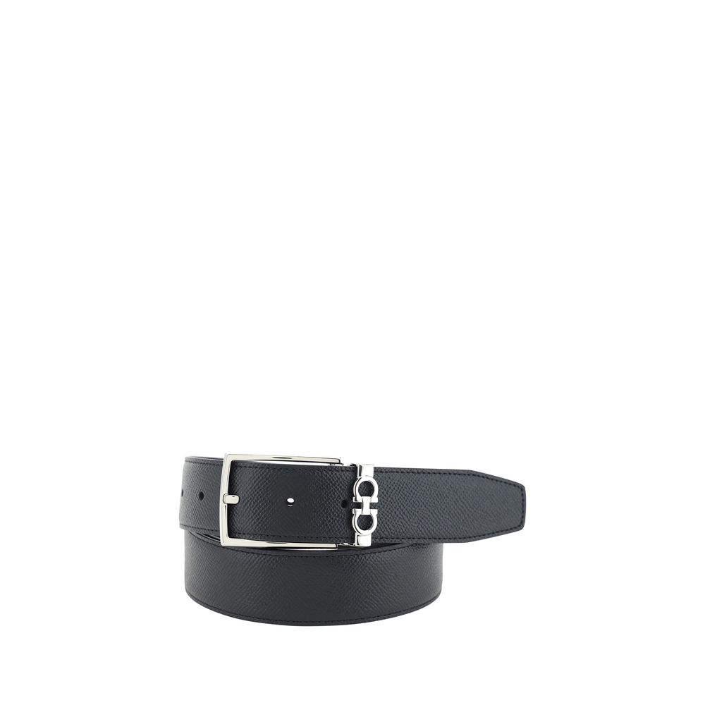 Ferragamo Reversible Full-Grain Calf Leather Belt mens luxury fashion - Mens Edit