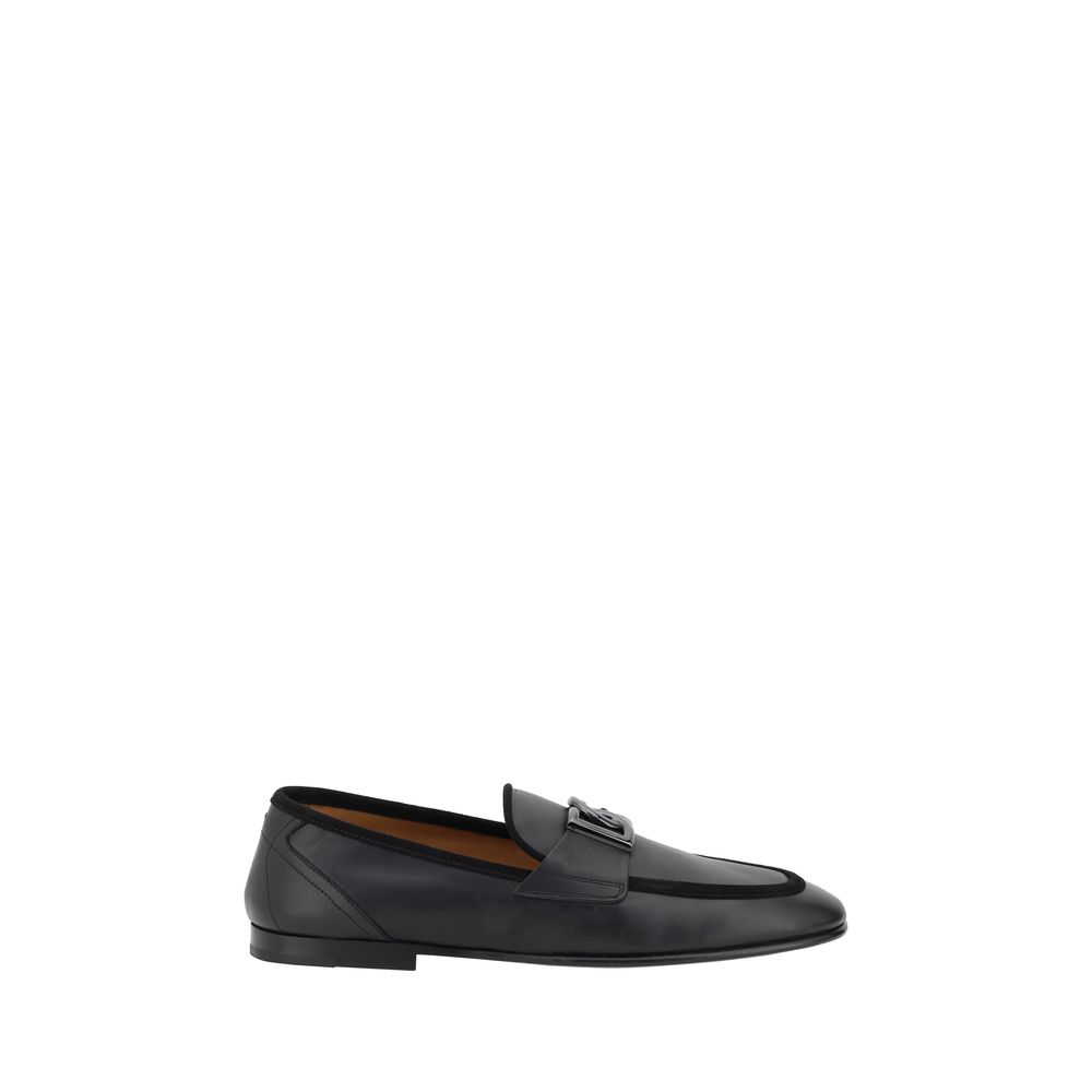 Black Calf Leather Bos Taurus Slip-On Loafers mens luxury fashion - Mens Edit