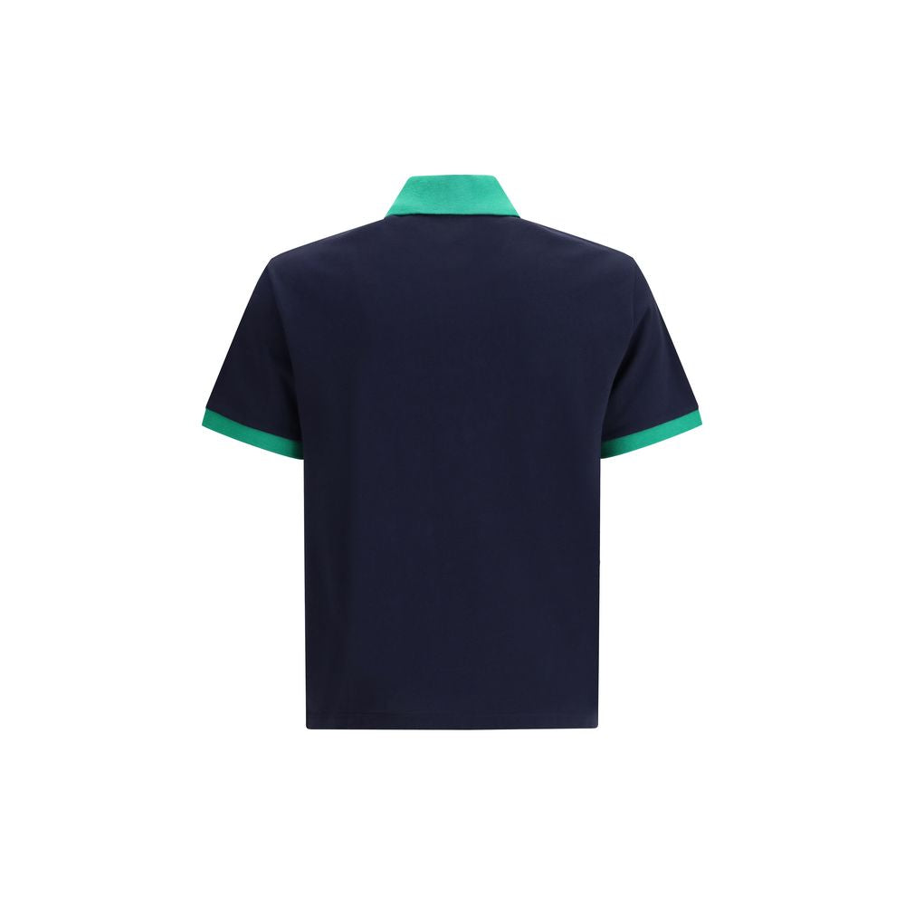 Versace Βαμβακερό Polo σε Μπλε