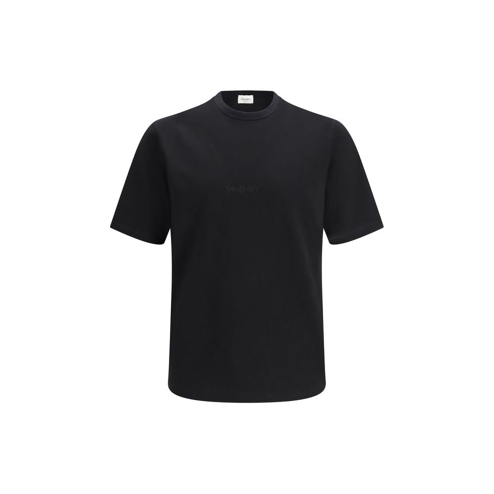 Saint Laurent T-Shirt από 100% βαμβάκι σε Μαύρο