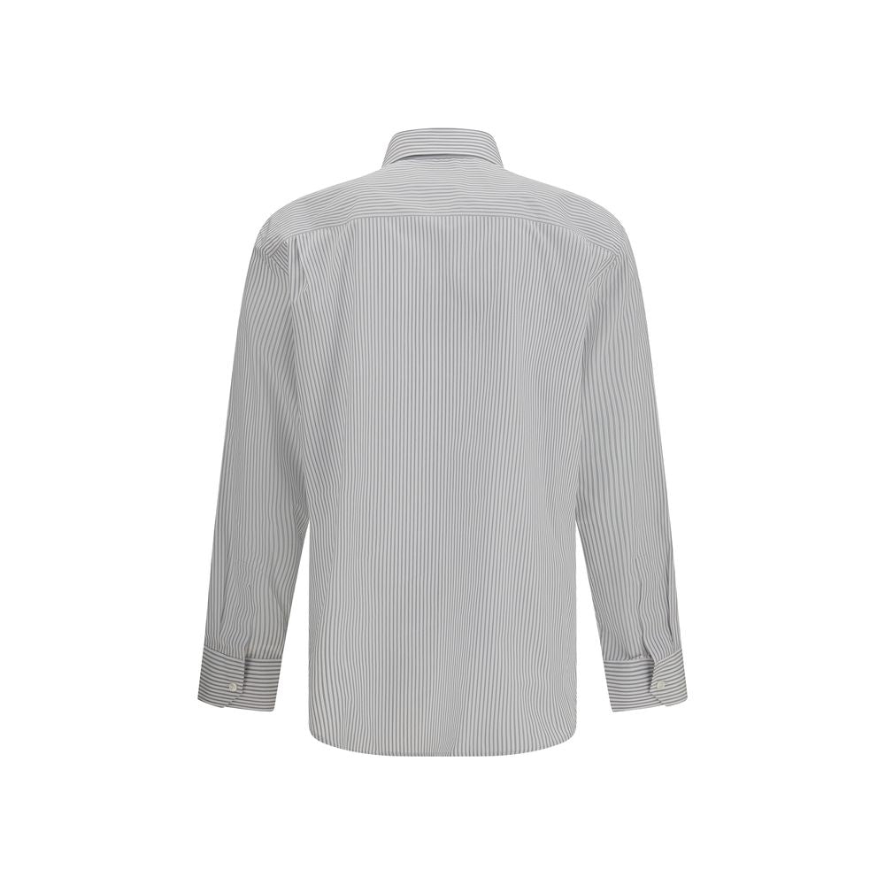 Saint Laurent Striped Cotton Shirt in Multicolour