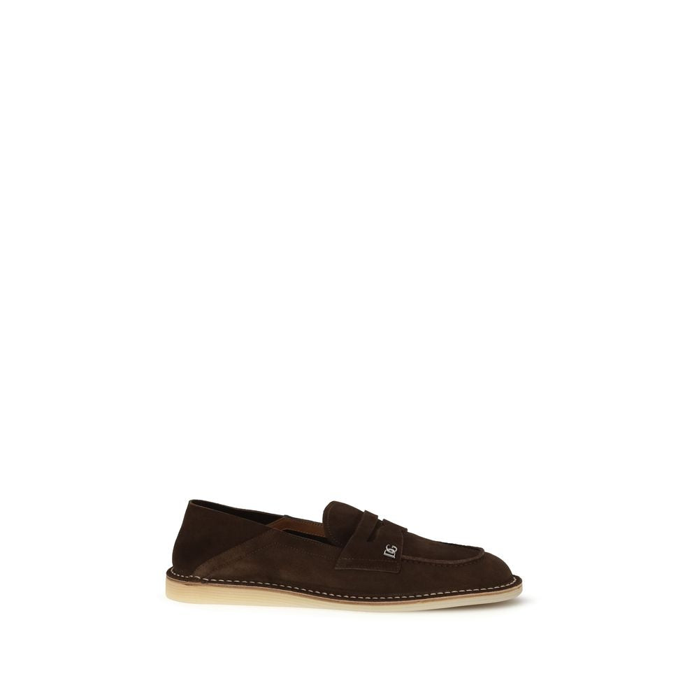 Brown Calf Leather Bos Taurus Slip-On Loafers mens luxury fashion - Mens Edit