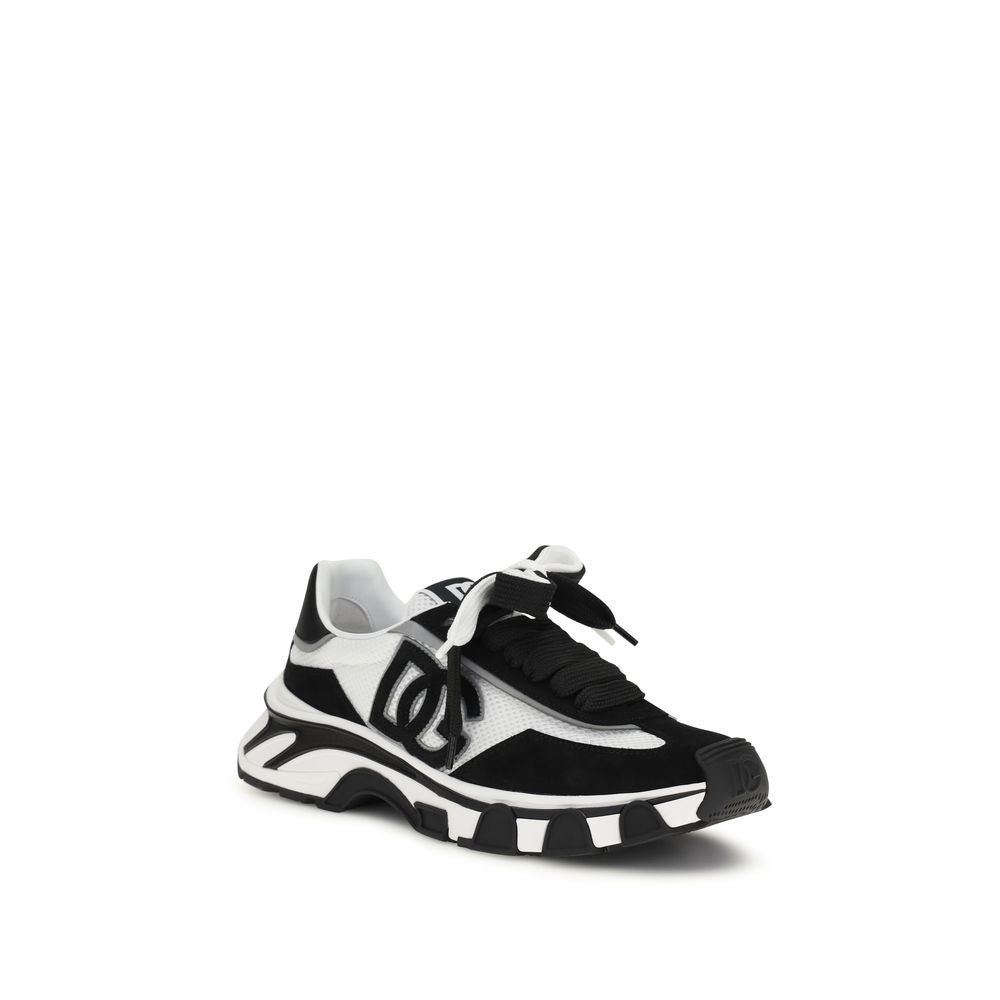 Dolce & Gabbana Calf Leather Sneakers in Black