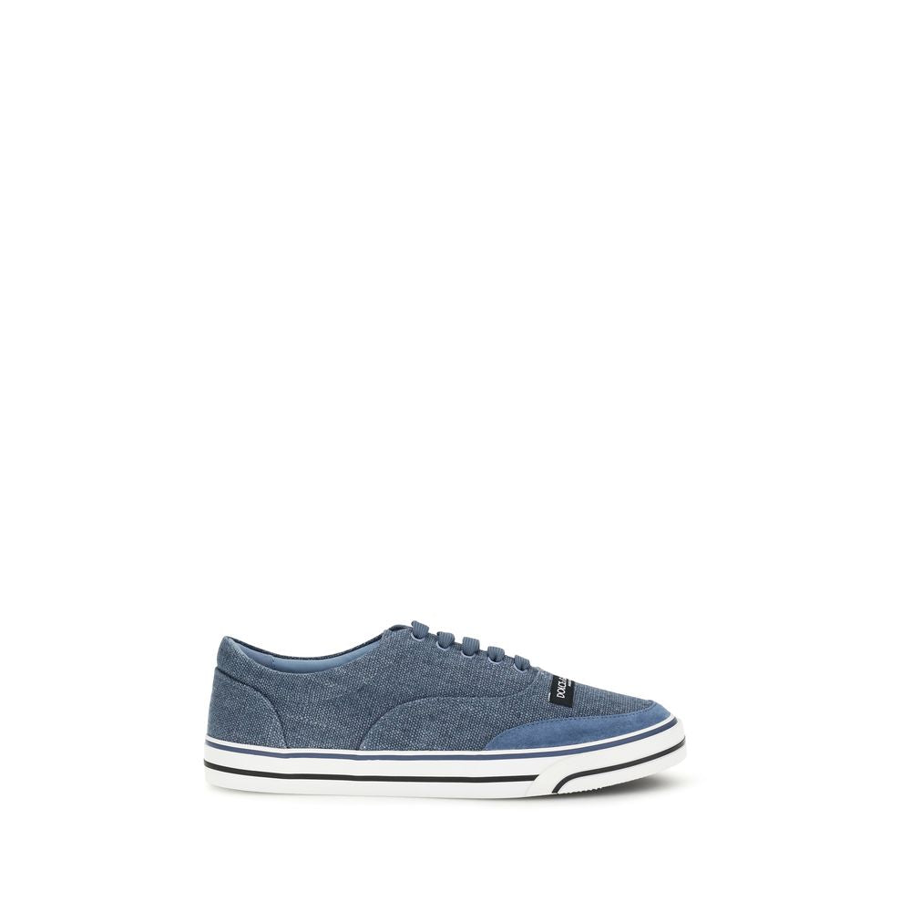 Blue Linen Low Top Sneakers mens luxury fashion - Mens Edit