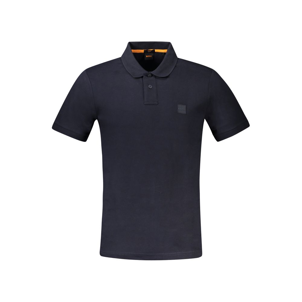 Hugo Boss Βαμβακερό Polo σε Μπλε