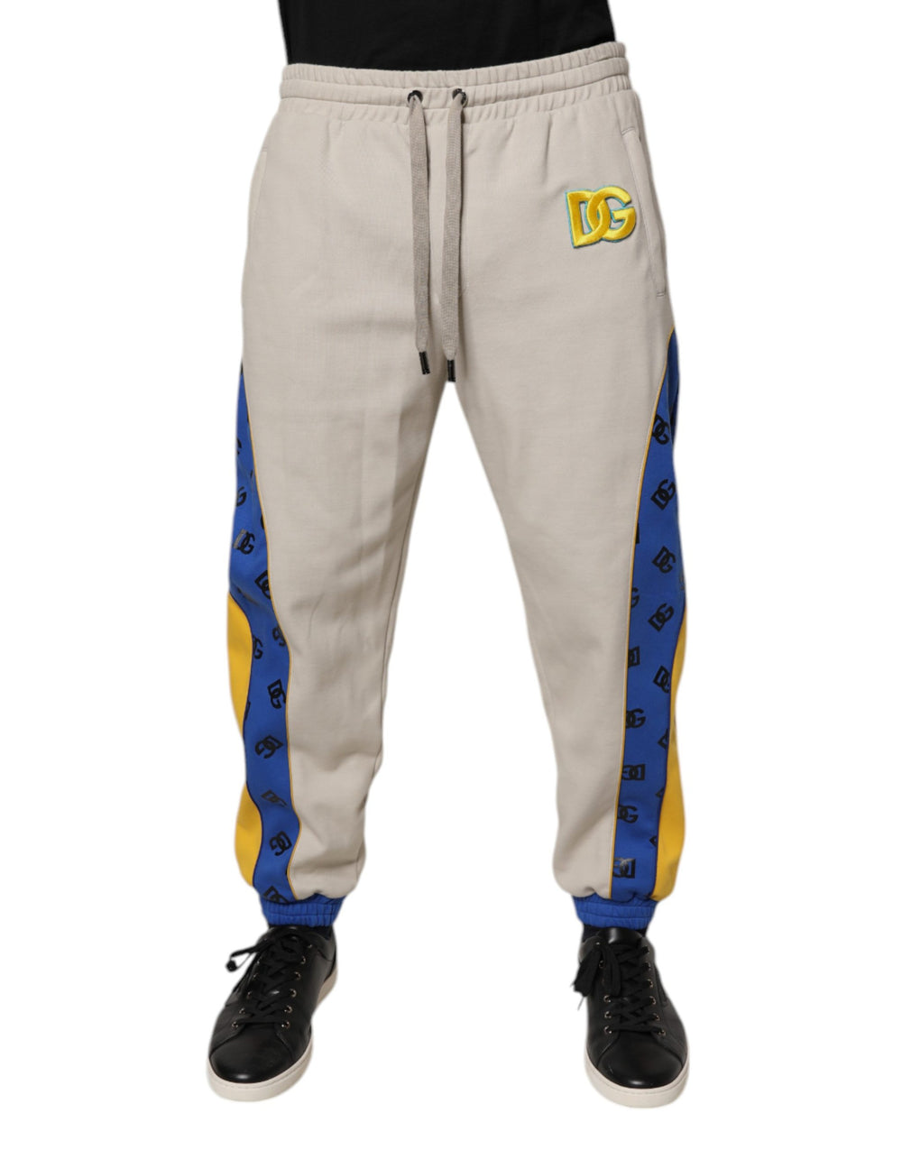 Dolce & Gabbana Cotton Blend Jogger Sweatpants in Multicolor