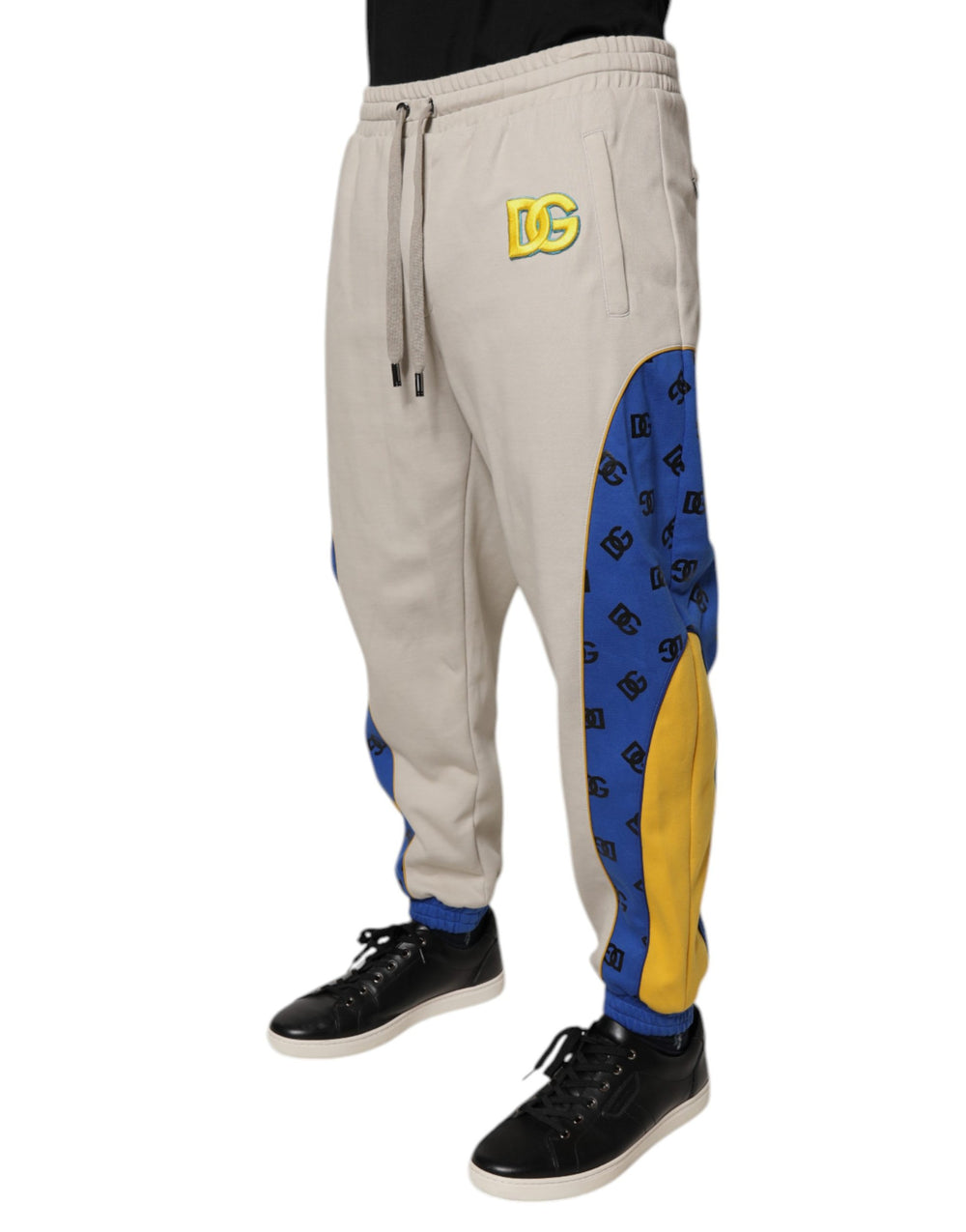 Dolce & Gabbana Cotton Blend Jogger Sweatpants in Multicolor