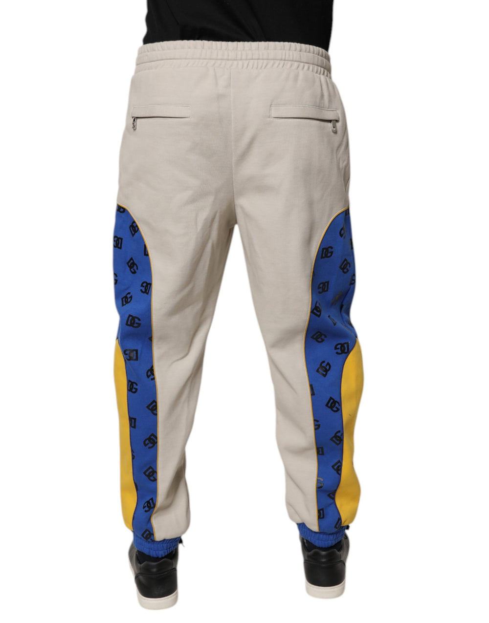 Dolce & Gabbana Cotton Blend Jogger Sweatpants in Multicolor