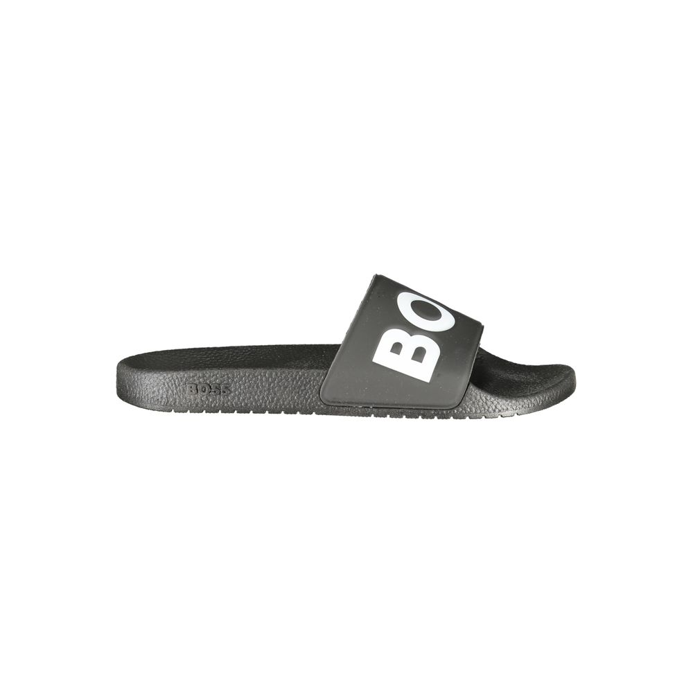 Hugo Boss Polyurethane Slippers in Black