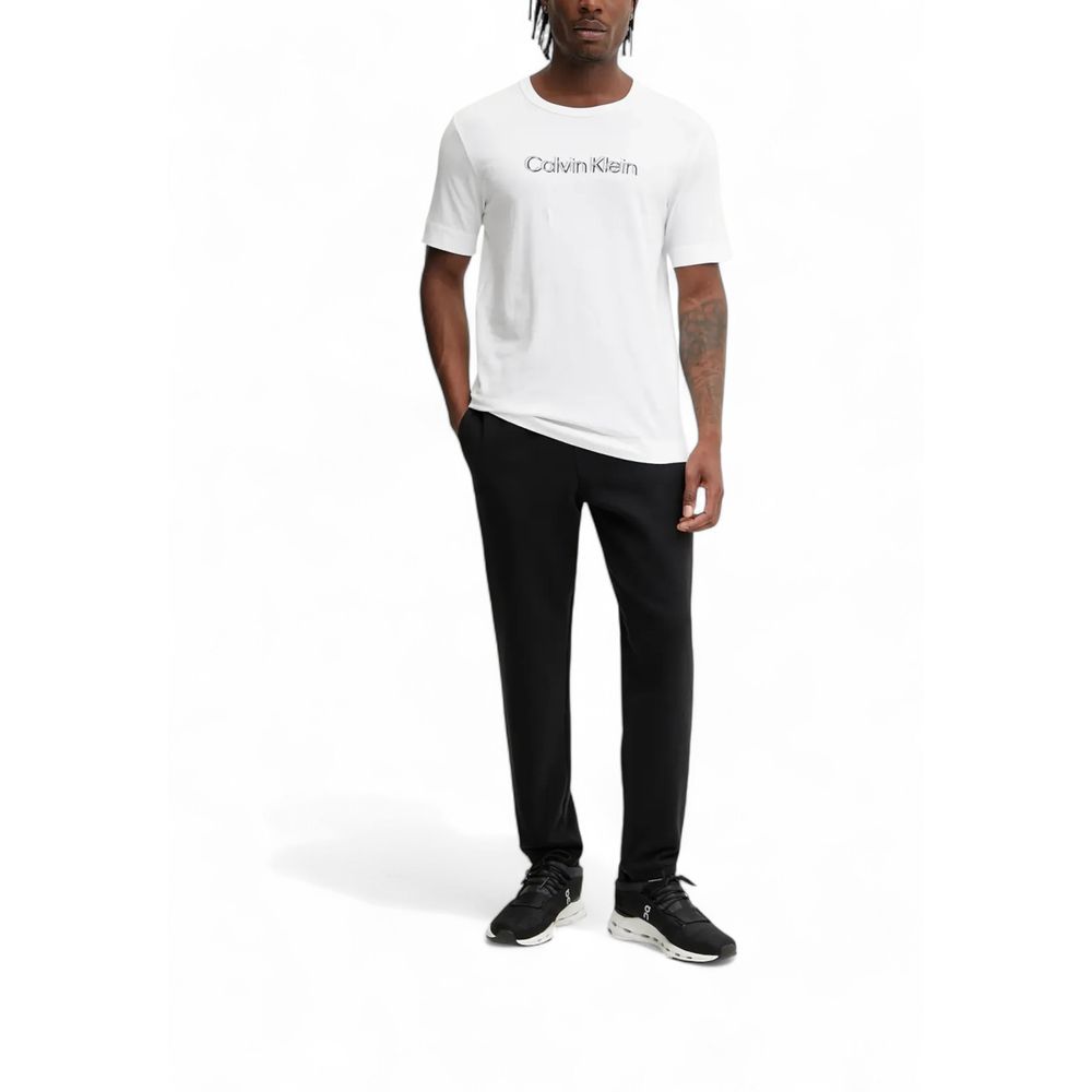 Calvin Klein Sport Λευκό Βαμβακερό T-Shirt