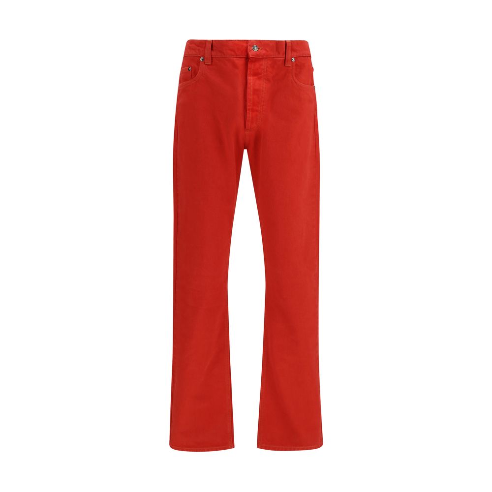 Versace Straight-Leg Colour-Block Denim Jeans in Multicolour