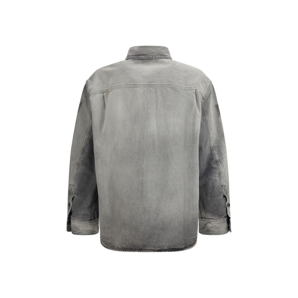 Gray Denim Shirt