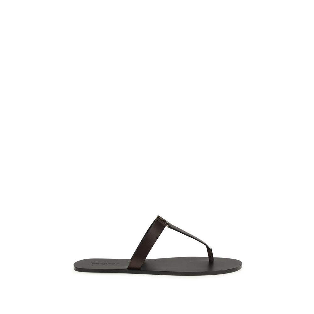 Brown Calf Leather Bos Taurus Flat Sandals mens luxury fashion - Mens Edit