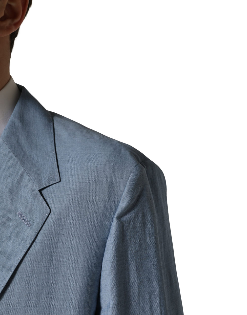 Dolce & Gabbana Linen Blazer in Light Blue