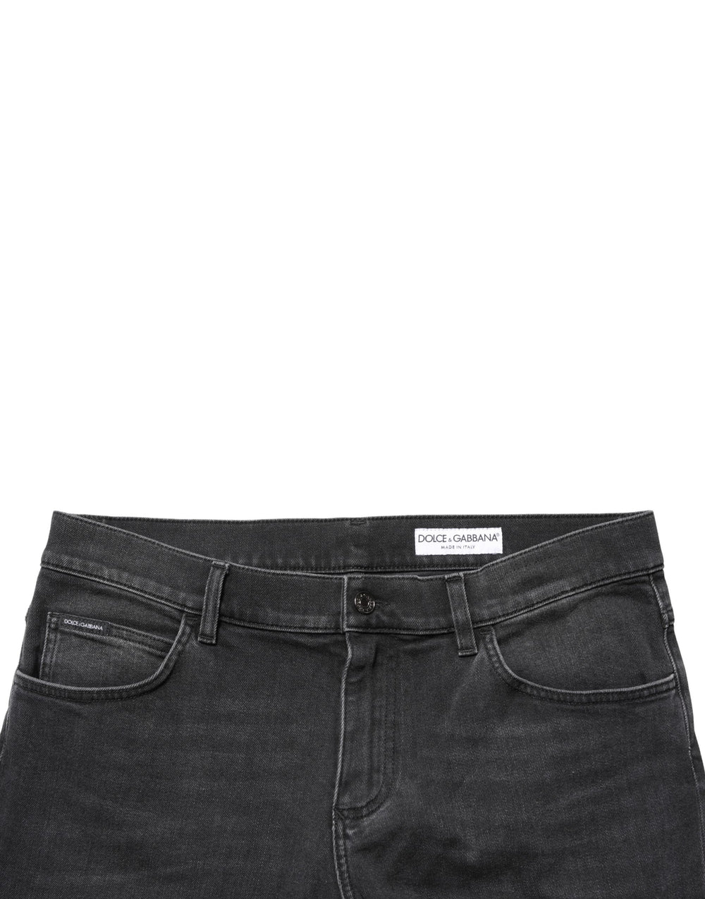 Dolce & Gabbana Cotton Stretch Skinny Jeans in Black