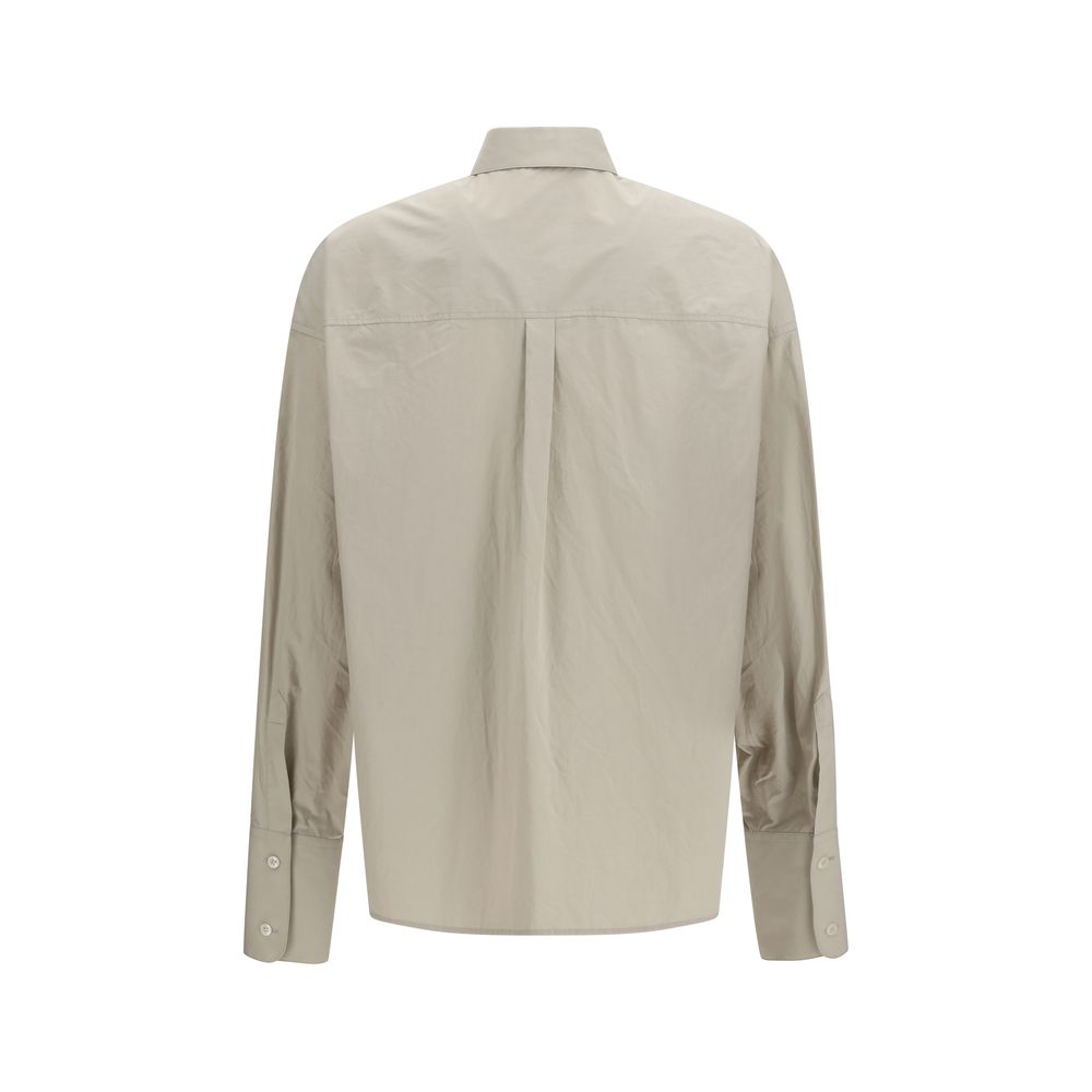 Dolce & Gabbana Cotton Poplin Dress Shirt in Beige
