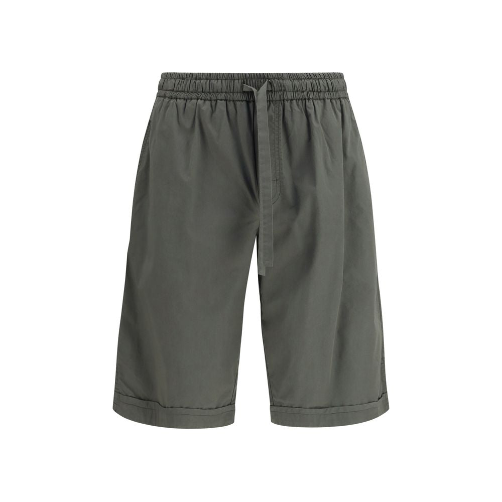 Gray Cotton Bermuda Shorts mens luxury fashion - Mens Edit
