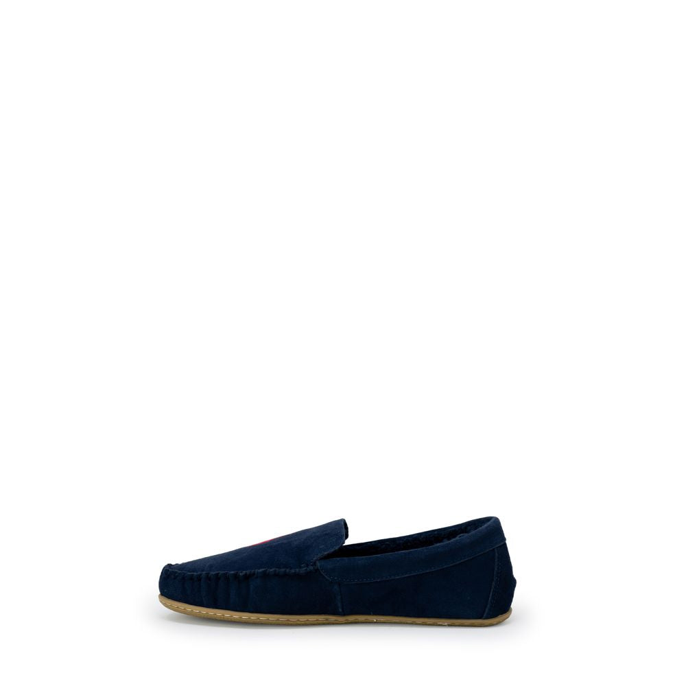 Blue Faux Fur Slippers