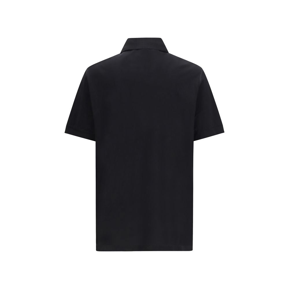 Dolce & Gabbana 100% Cotton Polo Shirt in Black