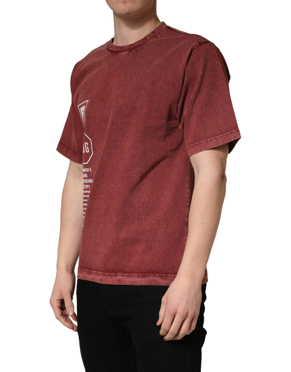Dolce & Gabbana Cotton T-shirt in Maroon