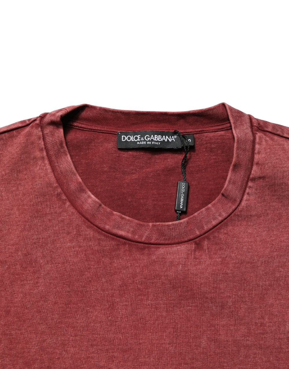 Dolce & Gabbana Cotton T-shirt in Maroon