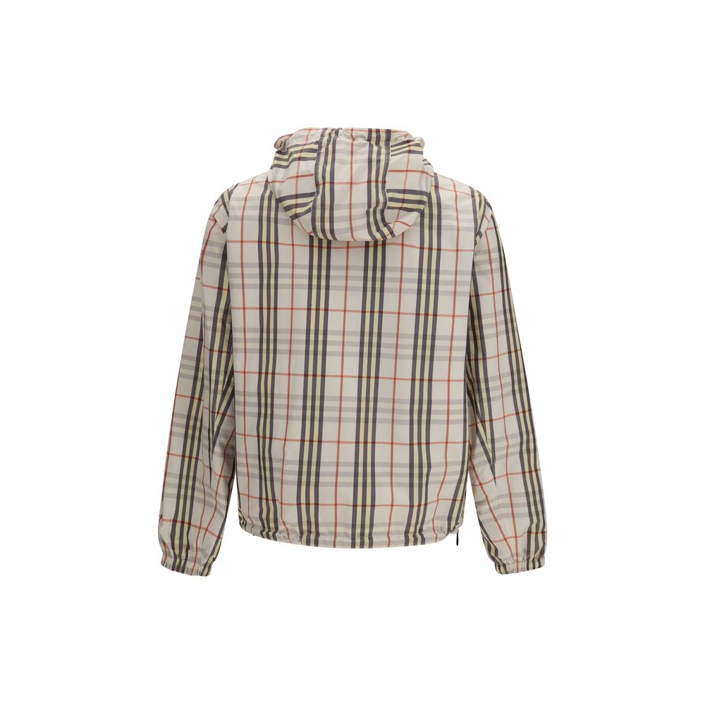 Burberry Reversible Hooded Jacket in Beige