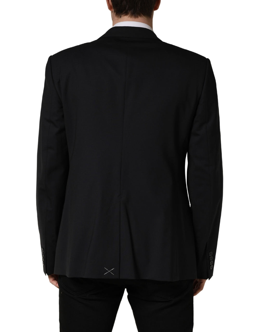 Dolce & Gabbana Virgin Wool Blazer in Dark Blue