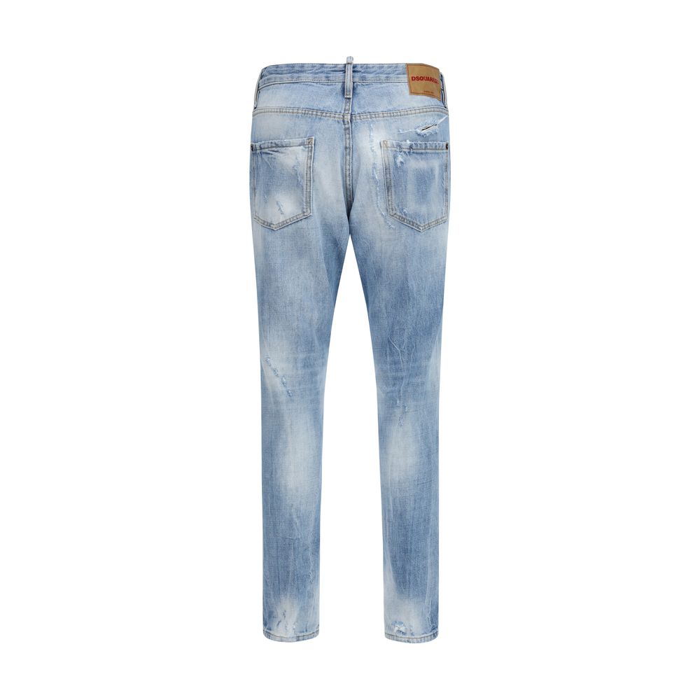 Dsquared² Jeans από Stretch Βαμβακερό Denim σε Vintage Wash