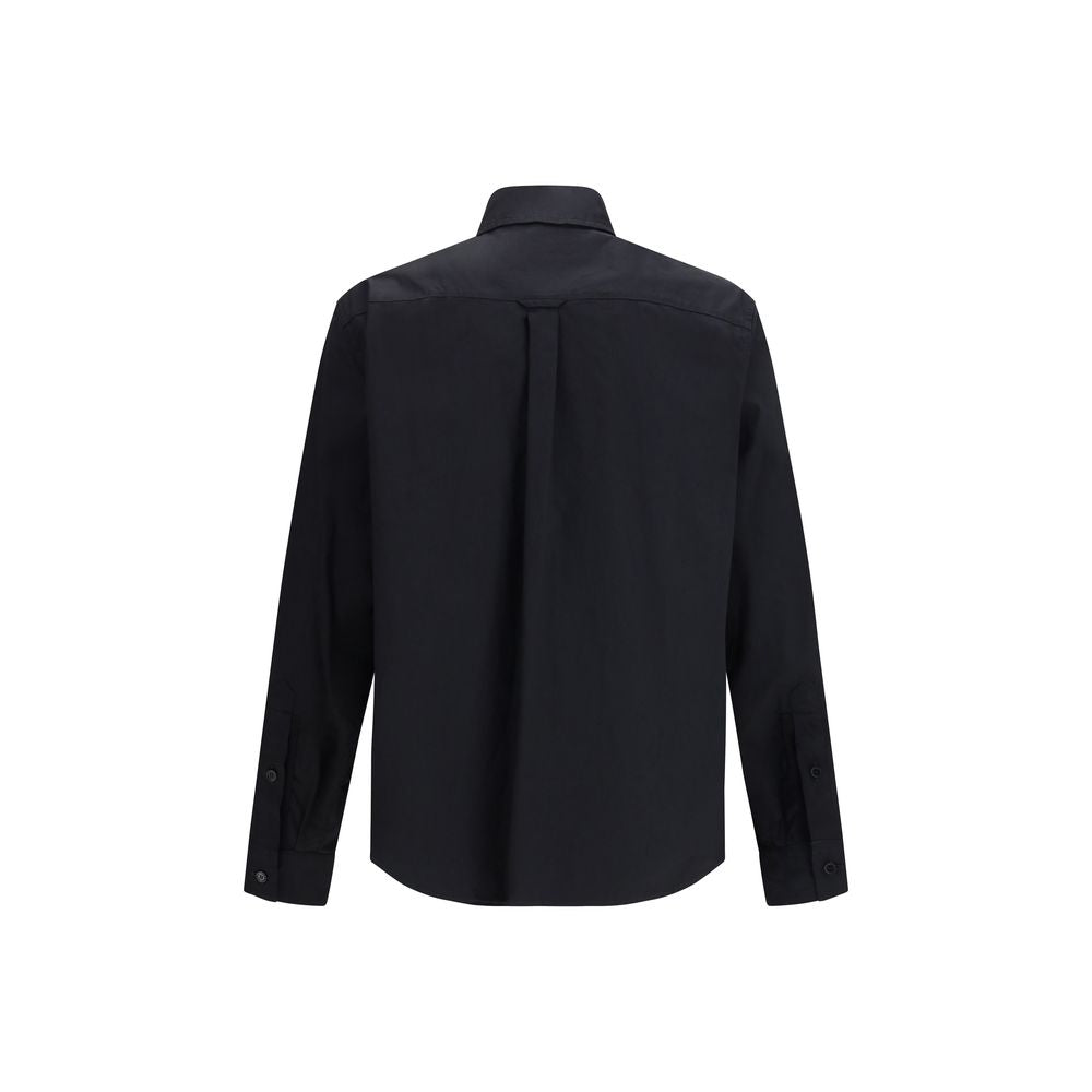 Black Cotton Dress Shirt