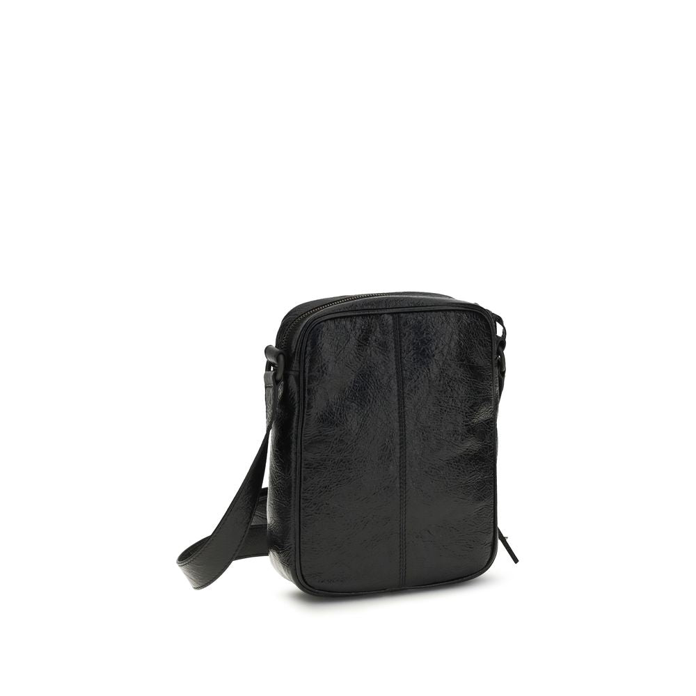 Balenciaga Le City Vertical Shoulder Bag από Arena Lambskin σε Μαύρο