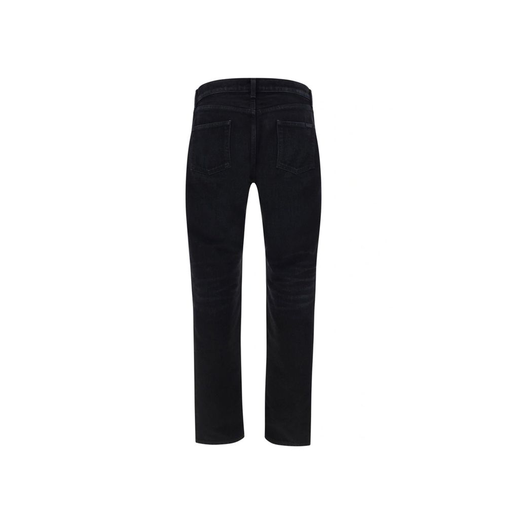 Saint Laurent Jeans από 100% βαμβάκι σε Μαύρο
