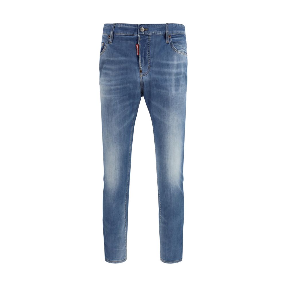 Dsquared² Cotton Straight-Leg Jeans in Light Blue