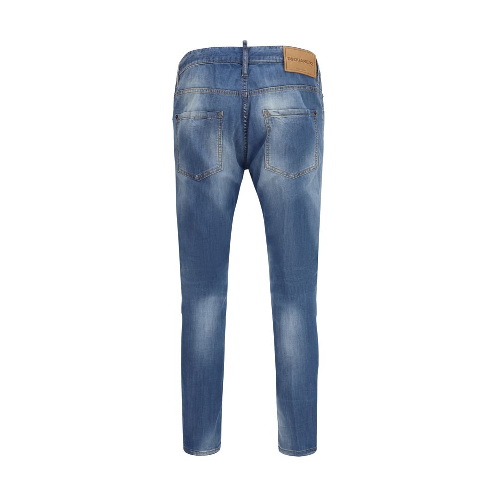 Dsquared² Cotton Straight-Leg Jeans in Light Blue