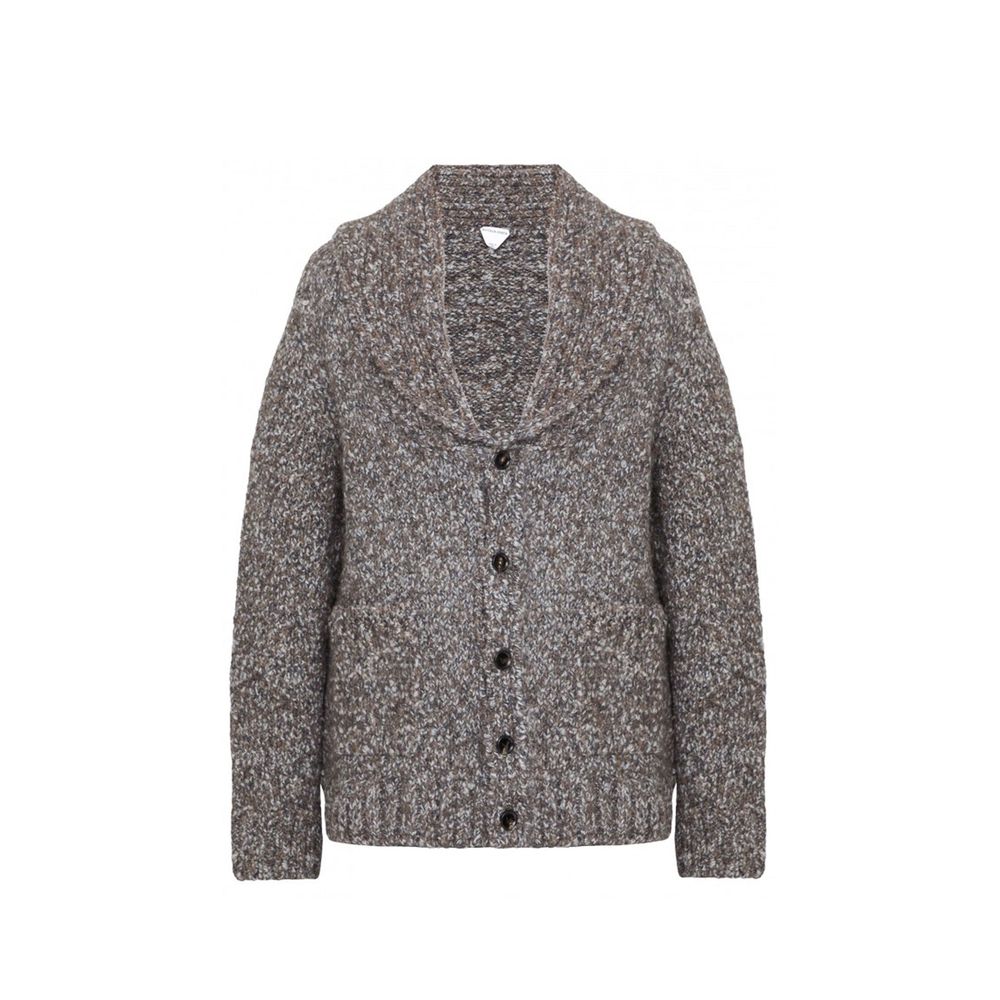 Bottega Veneta Cardigan από Alpaca και Μαλλί σε Γκρι