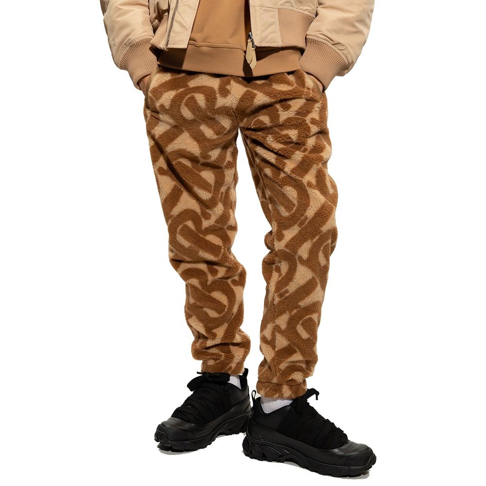 Burberry Wool-Blend Trousers in Brown