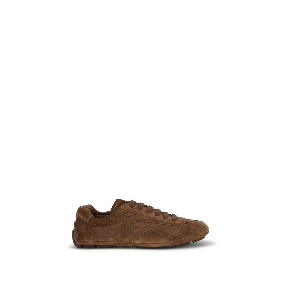 Δερμάτινα sneakers Prada Montecarlo Re-Edition σε Καφέ
