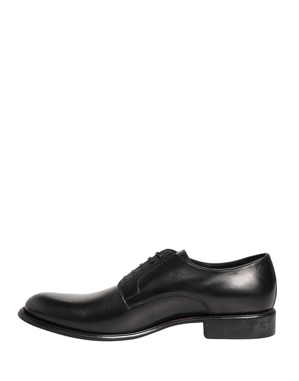 Dolce & Gabbana Calfskin Leather Derby Shoes in Black