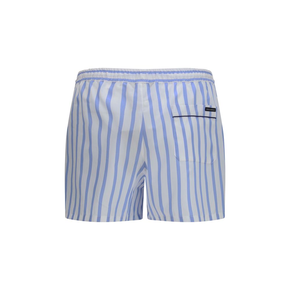 Dolce & Gabbana Cotton Bermuda Shorts in Blue
