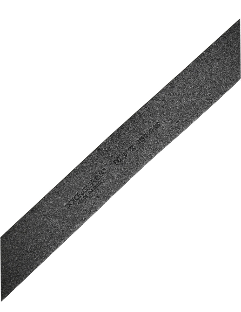 Dolce & Gabbana Calf Leather Belt in Black