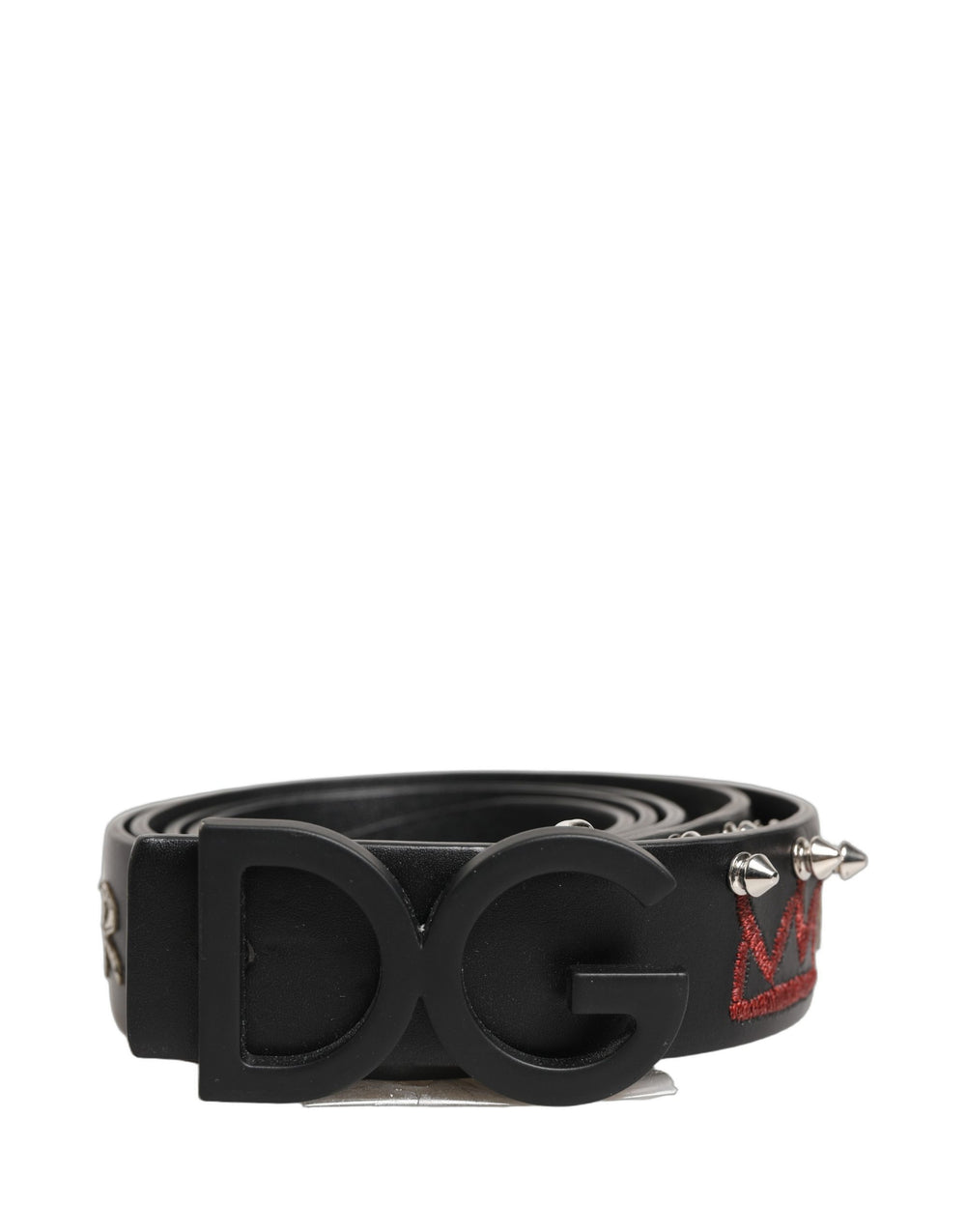 Dolce & Gabbana Calf Leather Belt in Black