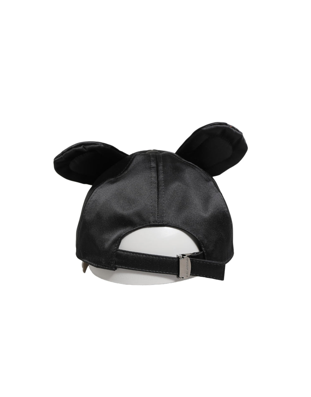 Dolce & Gabbana Black Velvet Baseball Cap with Animal Ears